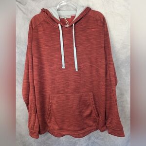 Coconut Creek Trading Company Large Hoodie Pullover Rust/Red/Black